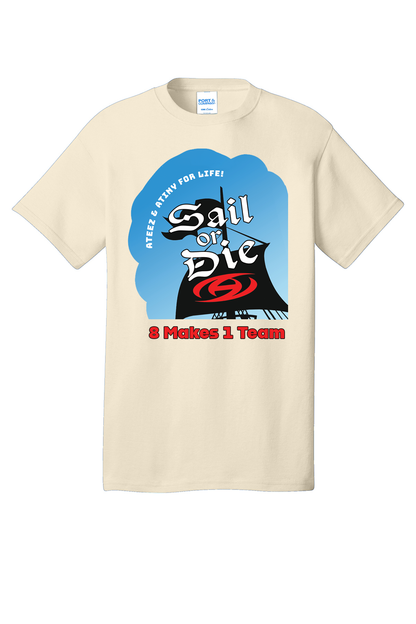 ATINY For Life "Sail or Die" ATEEZ Fan T-Shirt