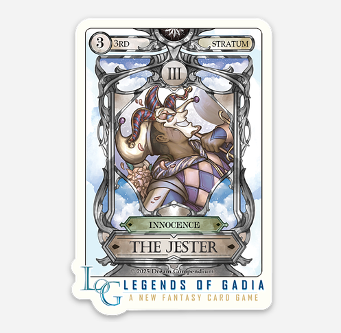 Legends of Gadia THE JESTER Vinyl Sticker