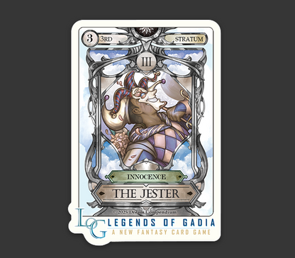 Legends of Gadia THE JESTER Vinyl Sticker