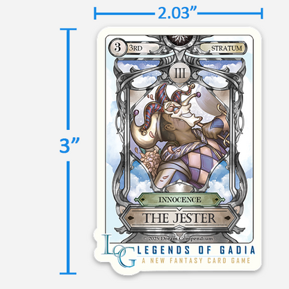 Legends of Gadia THE JESTER Vinyl Sticker